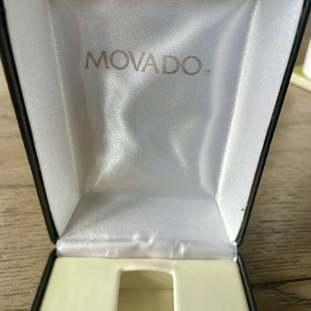 Movado Watch Box with White Interior - Picture 3 of 4